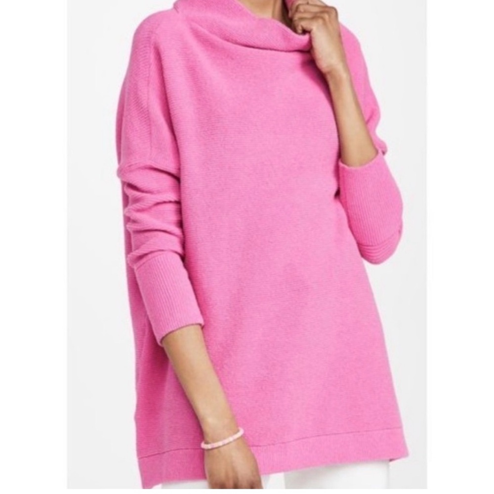Free People Pink Cowl Neck Sweater - Picture 3 of 16